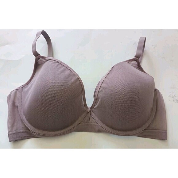 Maidenform Bra Size 40C Purple Mesh Overlay Band SN9300 Lightweight Semi Sheer - Picture 6 of 10